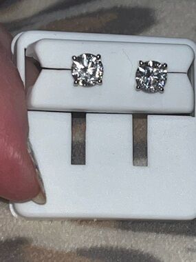Sterling Silver 1.0 carat Studs